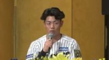 「100安打、新人王を目指したい」阪神ドラフト２位 谷端将伍選手が入団会見 星稜高校OB