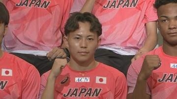 「すべてを出し切りたい」星稜高の清水空跳がU20世界選手権の結団式に登場