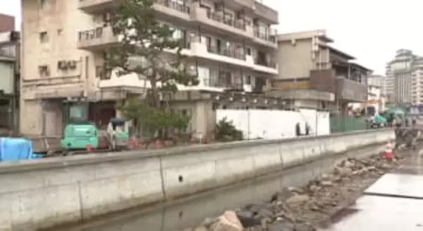 海沿いに旅館立ち並ぶ石川県七尾市の和倉温泉 能登半島地震から2年 壊れた護岸の一部を国が復旧 「希望の光が大きくなるように」