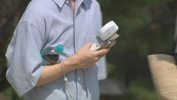 石川県内に2日連続の熱中症警戒アラート 3連休最終日の観光地・兼六園　暑さ対策をしながら観光客でにぎわい