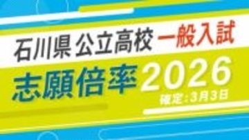 【確定版】石川県公立高校入試2026志願倍率 錦丘が1.47倍、桜丘が1.46倍…令和8年度の出願状況 全校掲載
