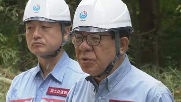 「支援にしっかりと取り組む」金子恭之国土交通大臣が8月記録的豪雨の石川・羽咋市の被災地を視察