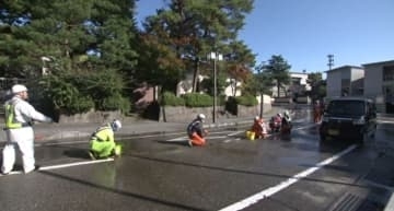 金沢市 消雪装置点検始まる 総延長240km