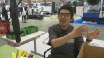 「ラーメン店のような流れ作業で」人手不足の生産現場に新装置 石川・加賀市「大同工業」バイクチェーンから介護装置まで 機械工業見本市「MEX金沢」で提案