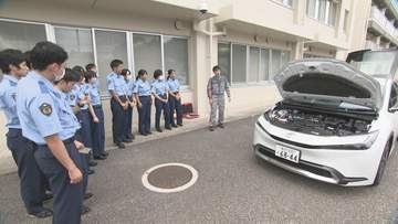 災害時のEV活用と救助方法学ぶ 石川県警察学校で初任科生向けに体験セミナー