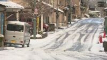 「雪は慣れていても怖い」石川・山間部で今冬初の本格的な降雪