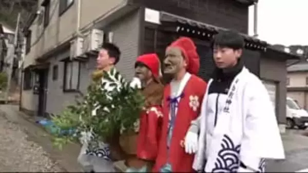「めんさまー、めんさまー」能登半島地震から2年 港町の復興を願い伝統神事「面様年頭」