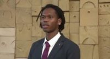 宮崎キャンプを前にJ2昇格誓う ツエーゲン金沢・ブワニカ啓太選手ら4人が来社