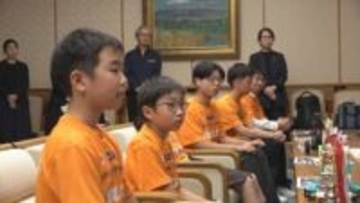 ロボットのプログラミング競う WRO世界大会前に日本代表チームが石川県庁表敬「楽しんでいい成績を」 馳知事は「金メダル獲得目指して」