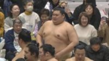 大相撲春巡業「小松場所」郷土力士にファン沸く けがで春場所休場の大の里も登場