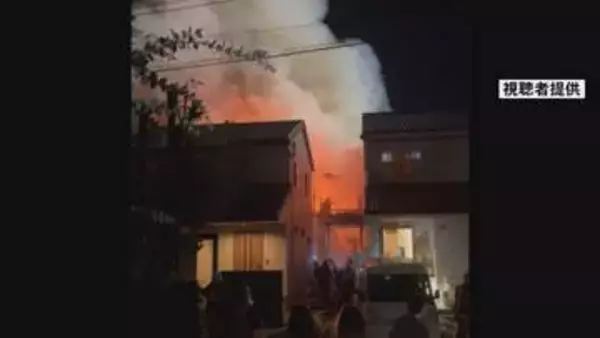 金沢市の7棟焼けた火災 逃げ遅れた母子2人が死亡 1階和室のこたつ周辺が激しく燃える