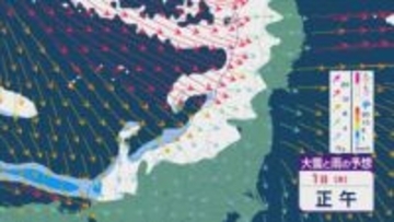 冬型の気圧配置で大みそかや正月は日本海側で雪が降りやすく大雪のところも その後の“仕事始め”のタイミングでさらに大雪や大荒れのおそれ 雪・雨と風シミュレーション