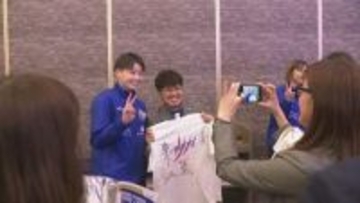PFUブルーキャッツ石川かほく 感謝の集いでスポンサーと交流「皆さんと一緒に優勝目指していきたい」