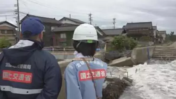 地震と豪雨で被災の奥能登で合同点検 国や石川県が川・海岸の危険箇所を確認