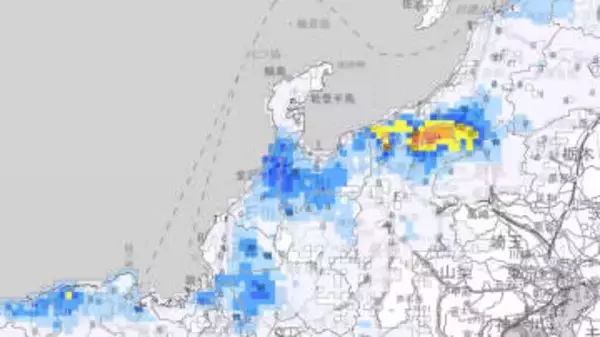 【速報】石川・かほく市で「顕著な大雪」6時間で26センチ降雪 大規模な交通障害のおそれ高まる