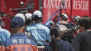 「熱中症で倒れている」70代男性作業員 地下6メートルからクレーンで救出 金沢市の下水道工事現場