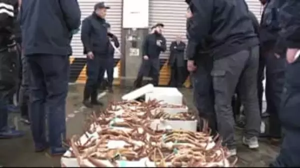 鮮魚・青果で初市 市場に威勢のいい掛け声戻る 石川県金沢市中央卸売市場