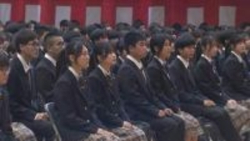 新たな学校生活スタート　宮崎日大中学校・高校で合同入学式