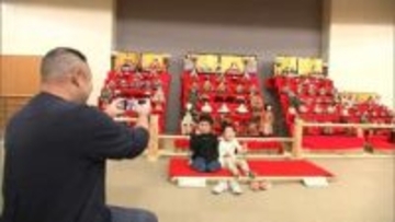 もうすぐ桃の節句　宮崎県総合博物館でひな人形の展示