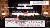「看護師を目指す留学生も　宮崎市で専門学校の合同入学式」の画像1