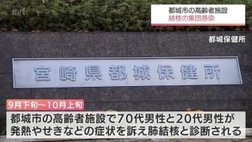 都城市の高齢者施設で結核の集団感染が発生