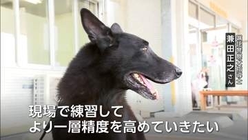肌着の匂いをもとに経路を辿る　行方不明となった高齢女性を無事発見した警察犬　指導士に感謝状
