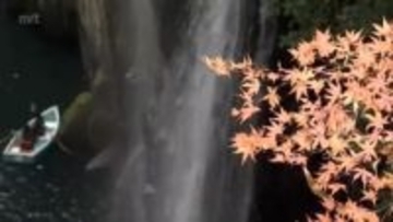 ３連休最終日　高千穂峡は紅葉が見ごろに