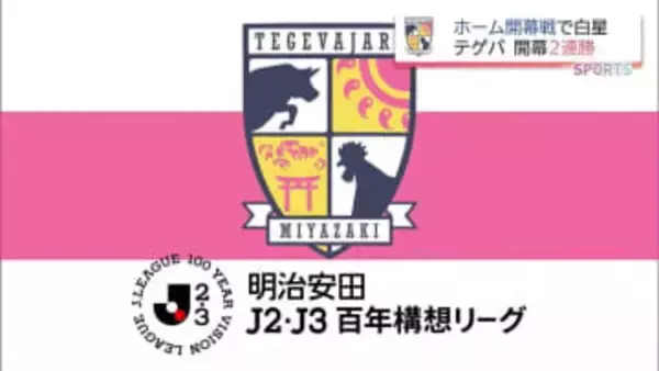 テゲバジャーロ宮崎　開幕2連勝　J2・J3百年構想リーグ vs ガイナーレ鳥取