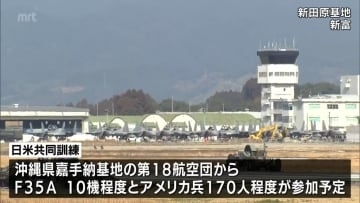 日米共同訓練　新田原基地で始まる　19日まで実施