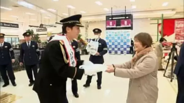 「１１０番の日」MRT澁谷祐太朗アナウンサーが一日警察署長に