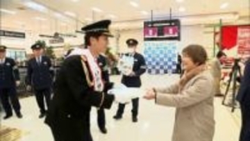 「１１０番の日」MRT澁谷祐太朗アナウンサーが一日警察署長に