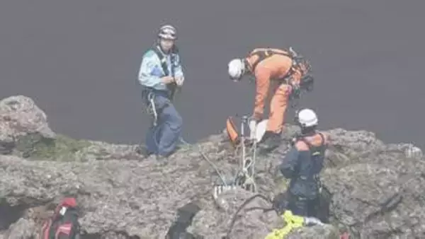 流星群観測ツアーに参加し 韓国岳で滑落した男性か　火口で心肺停止の男性発見