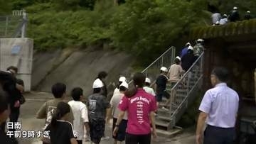 宮崎県内沿岸に津波注意報　各地で避難