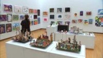 宮崎県内の特別支援学校に通う児童・生徒たちのアート作品展　県立美術館で16日まで