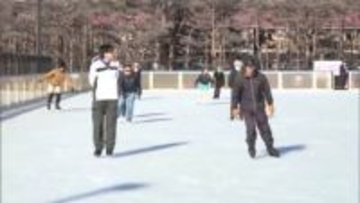 屋外では日本最南端　えびの高原屋外アイススケート場　オープン