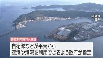 日向市の細島港が「特定利用港湾」に追加　自衛隊や海上保安庁が訓練などで円滑に利用できるよう整備