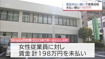 賃金未払いは198万円　最低賃金法違反の疑い　宮崎市の小売業と社長を書類送検
