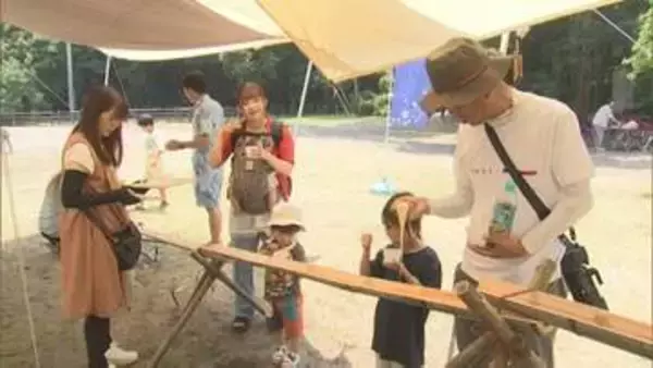 スノーピーク都城フィールドでそうめん流し体験会