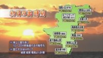 2026年の「初日の出」　宮崎県内の主な初日の出スポットの時刻は?