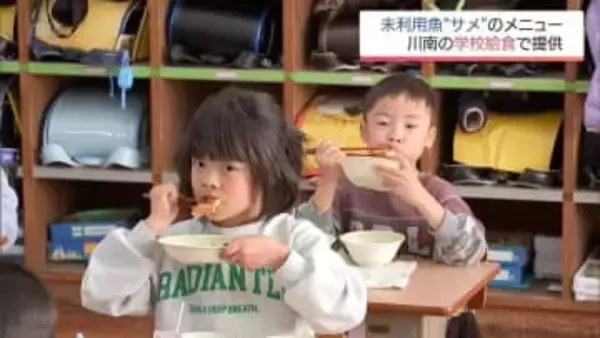 市場で値のつかない"未利用魚"を活用　川南町の小学校の給食に「サメ」フライが初登場