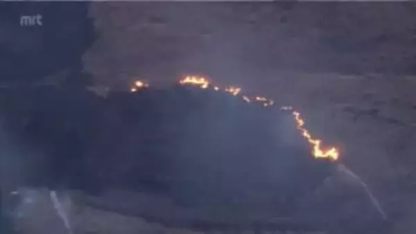 【続報】陸上自衛隊霧島演習場の火災　81ミリ迫撃砲の射撃訓練で着弾した際に発生