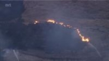 【続報】陸上自衛隊霧島演習場の火災　81ミリ迫撃砲の射撃訓練で着弾した際に発生