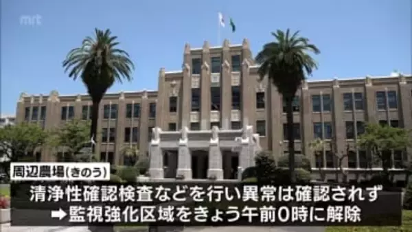 日向市で発生した高病原性鳥インフルエンザ　「監視強化区域」を解除　一連の防疫対応がすべて終了