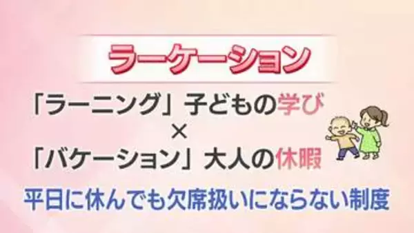 SNS上でも賛否が分かれる　子どもが平日に学校を休む「ラーケーション」　街の声は?