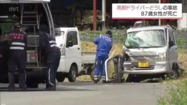 都城市山田町で高齢者が運転する軽トラックどうしが衝突　87歳の女性が死亡