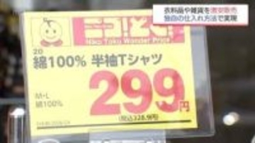 物価高でも独自の経営努力で販売価格を抑える激安店 500円ランチと1000円未満の衣料品