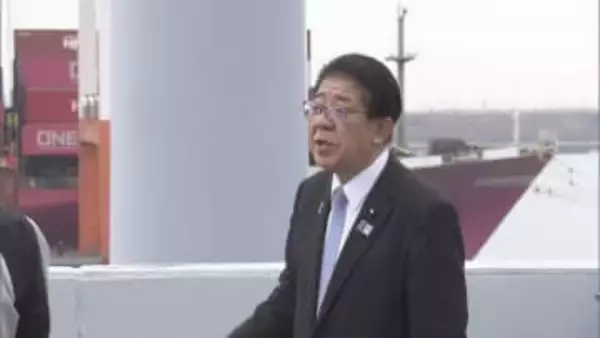金子国土交通大臣が名古屋港を視察　サイバーセキュリティー対策の強化など意見交換