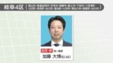 衆院岐阜4区で自民党の加藤大博氏が初当選　中道前職の今井雅人氏らを破る