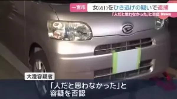 路上に横になっていた男性をひき逃げの疑いで41歳の女逮捕 「人だと思わなかった」と否認　愛知・一宮市