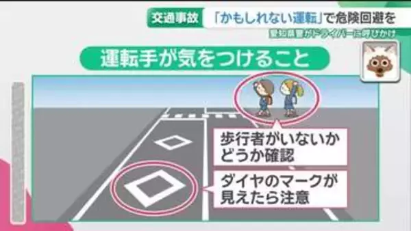 夏休みに事故に遭わない・起こさないために… 歩行者とドライバーに意識してほしい「かもしれない」